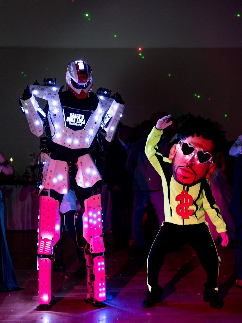 Hora Loca LED Light-up Robot Wedding Reception After Party Entertainment Ideas