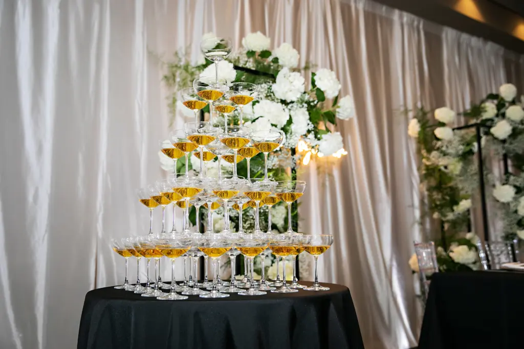 Champagne Tower | Wedding Reception Fun Traditions