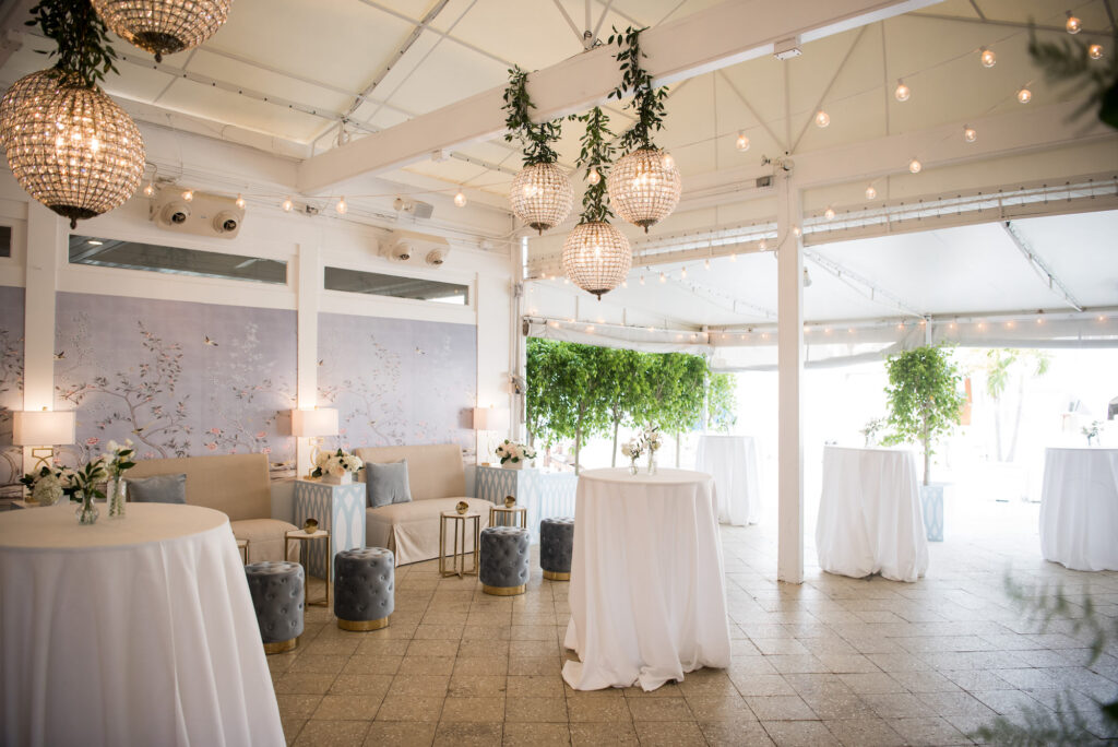 Cocktail Hour Wedding Reception Inspiration | Tampa Bay Rentals A Chair Affair | Clearwater Venue Carlouel Beach & Yacht Club