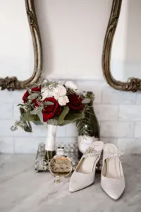 White Pointed Toe Pearl Wedding Shoe Inspiration