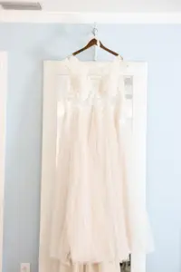Nude Sheer Bodice A-line Wedding Dress Ideas