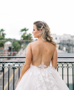 White Illusion Back A-Line Lace Wedding Dress Ideas