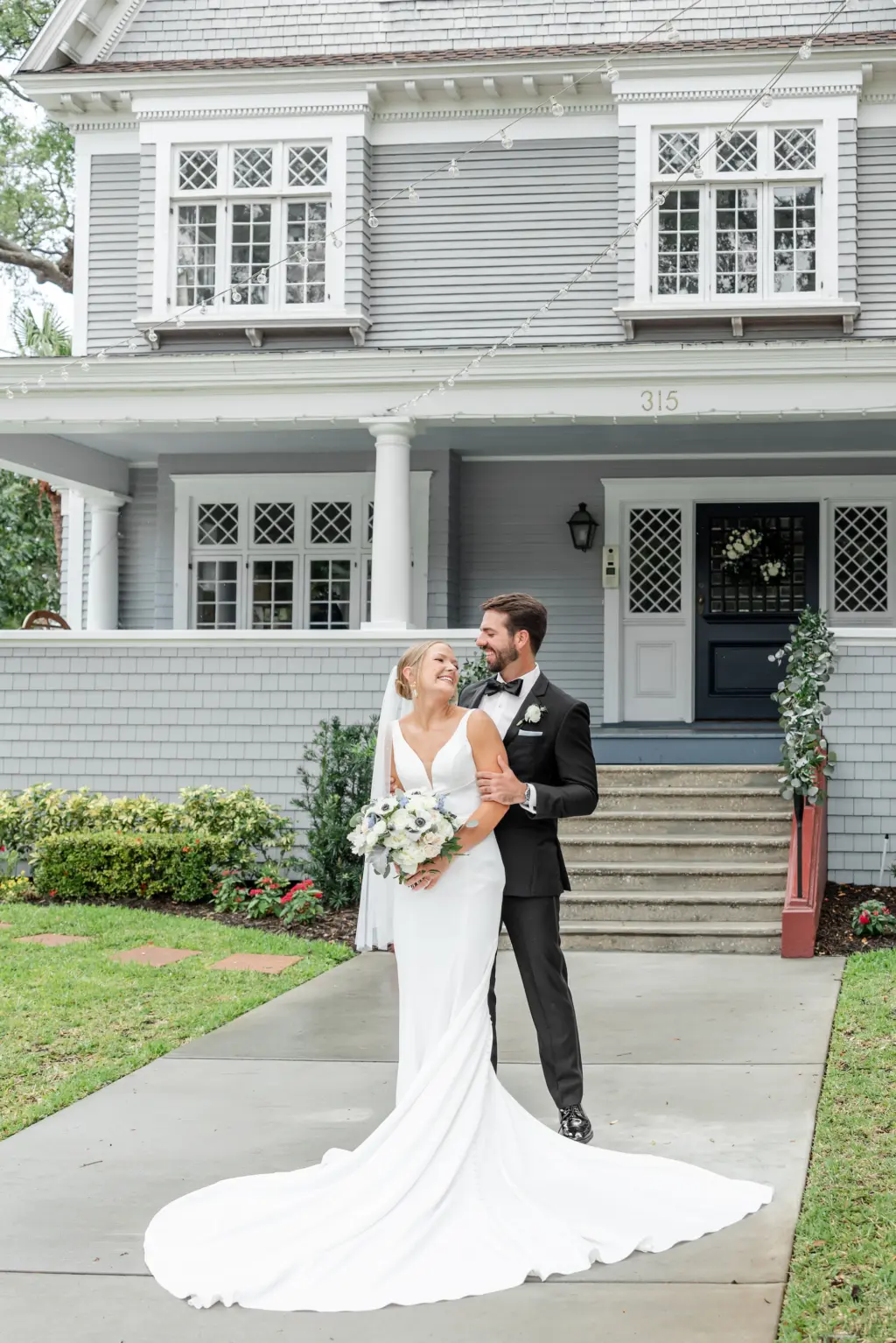 Bride and Groom Wedding Portrait | South Tampa Planner Kelci Leigh Events | Dress Truly Forever Bridal | Venue The Orlo