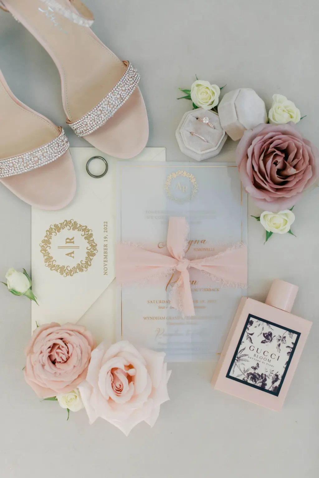 Royal and Elegant Blush Pink and Mauve Pastel Wedding Stationery Suite Inspiration