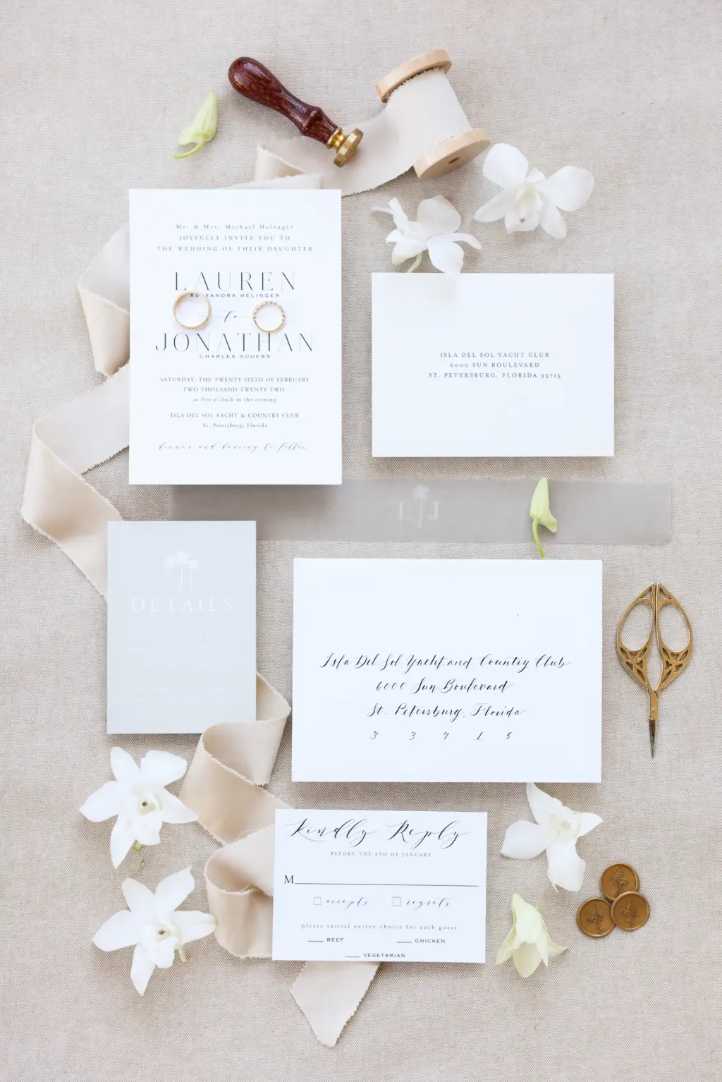 Modern Black and White Wedding Invitation Suite Ideas
