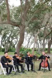 Four String Quartet Live Music for Wedding Ceremony Inspiration