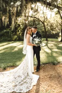 Bride and Groom Just Married Wedding Portrait | Tampa Bay Photographer Videographer J&S Media | Florist Monarch Events and Design