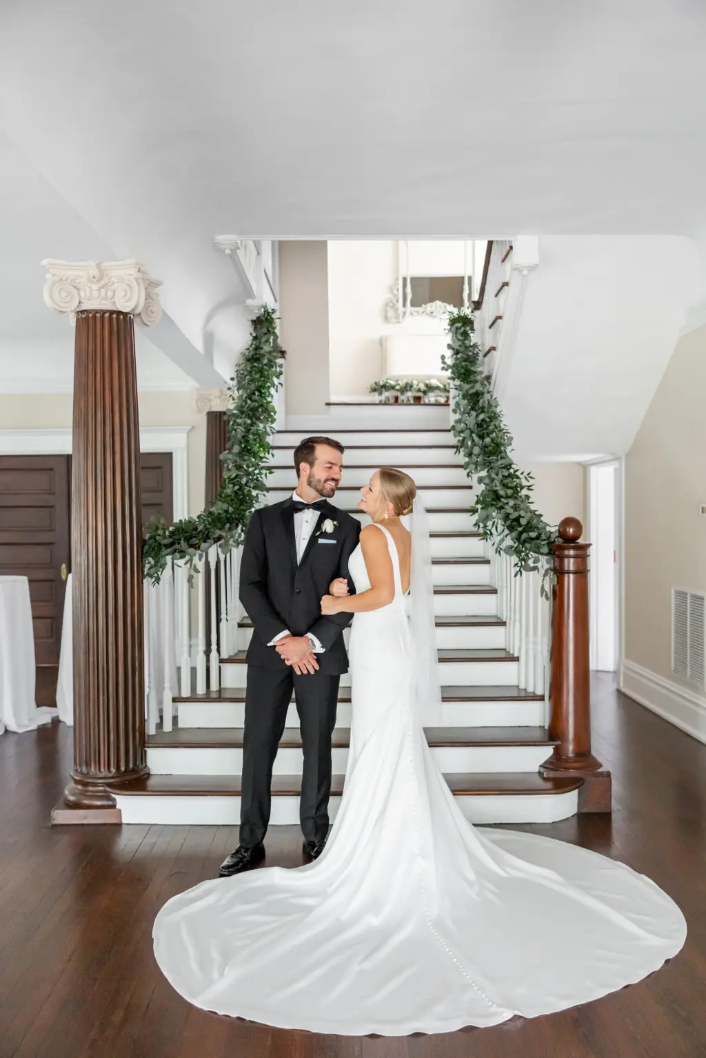 Bride and Groom Just Married Wedding Portrait | Tampa Bay Planner Kelci Leigh Events | Dress Truly Forever Bridal | Venue The Orlo