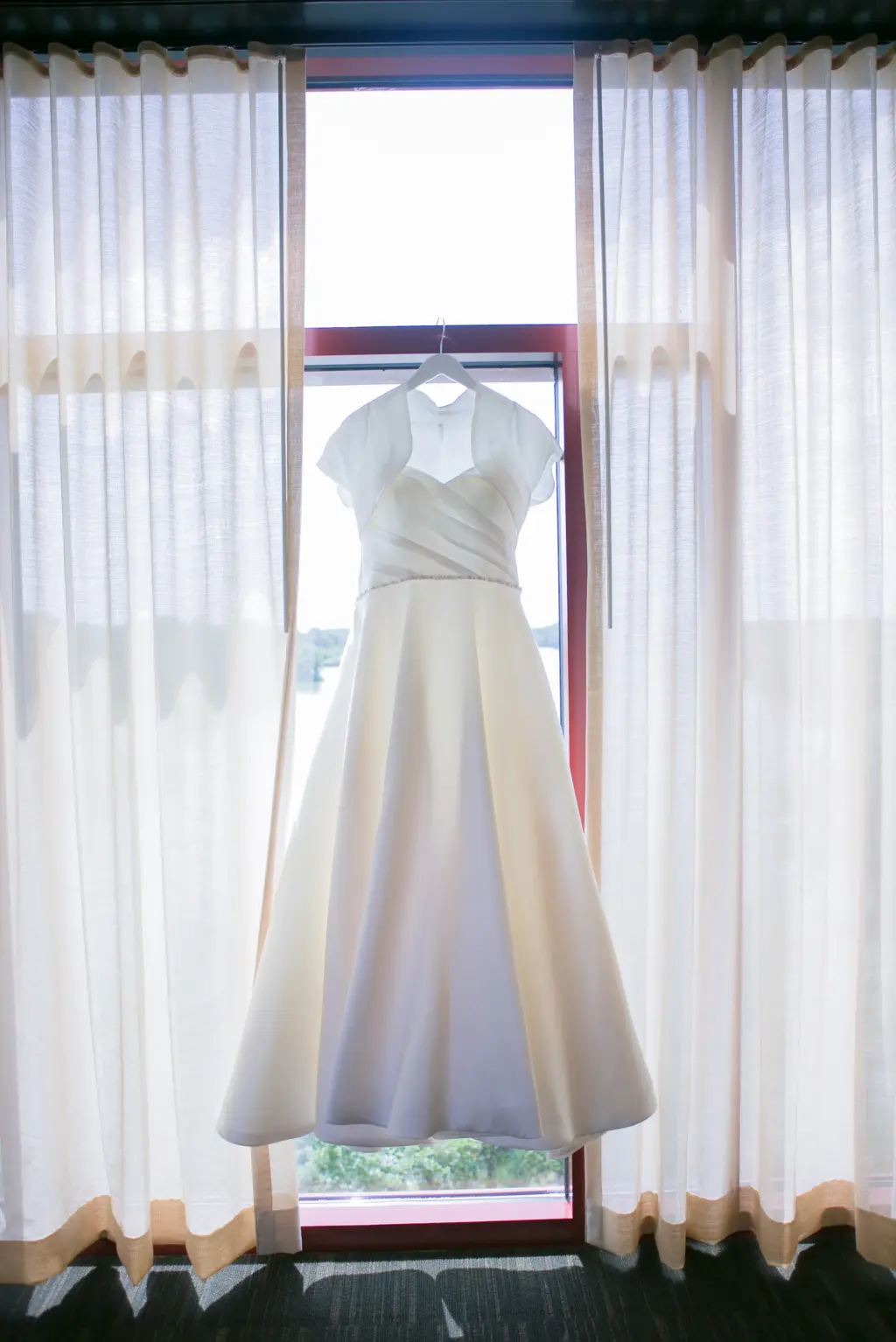 Wedding Dress Hanging Portrait | Tampa Wedding Dress Boutique Truly Forever Bridal Tampa