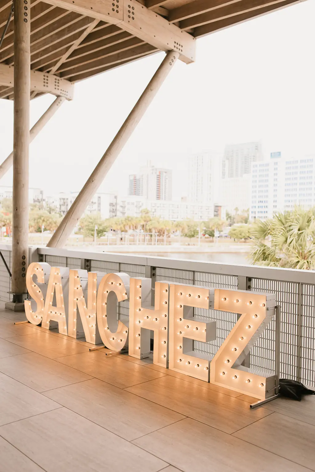 Large Marquee Letters Wedding Reception Decor Ideas