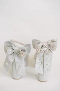 Bow Detail Platform Wedding Shoe Ideas