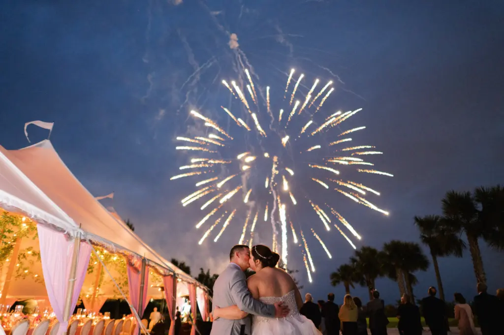 Fireworks for Wedding Reception Inspiration | Sarasota Venue The Resort at Longboat Key Club