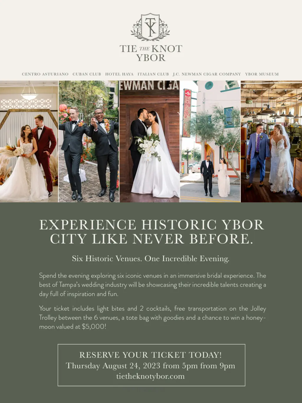 JCN TTKY Eblast 2023 copyTie the Knot Ybor 2023 Tampa Wedding Bridal Show