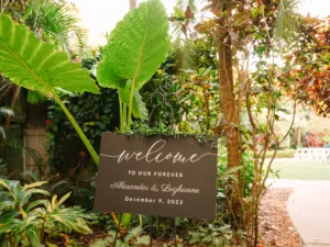 Welcome to Our Forever Wedding Ceremony Sign Inspiration