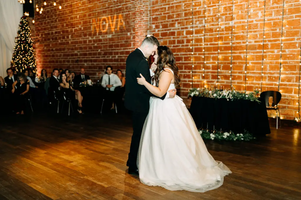 Bride and Groom First Dance Wedding Portrait | Downtown St Pete Venue NOVA 535