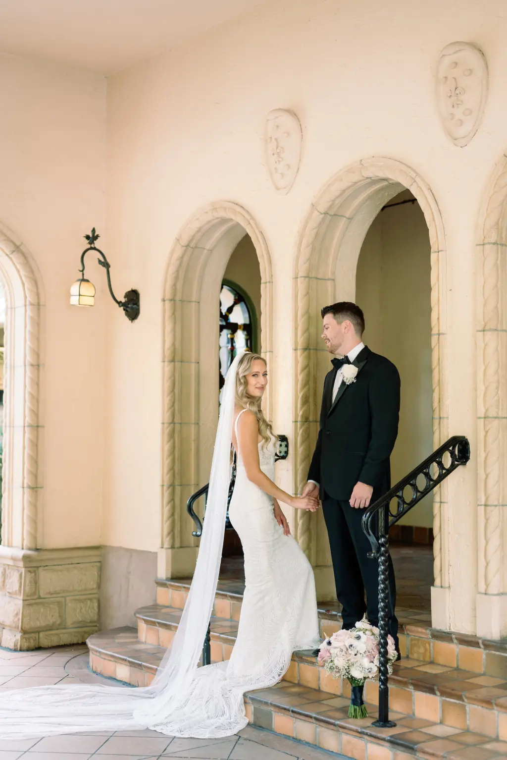 Bride and Groom First Look Wedding Portrait | Sarasota Photographer Dewitt for Love Photography