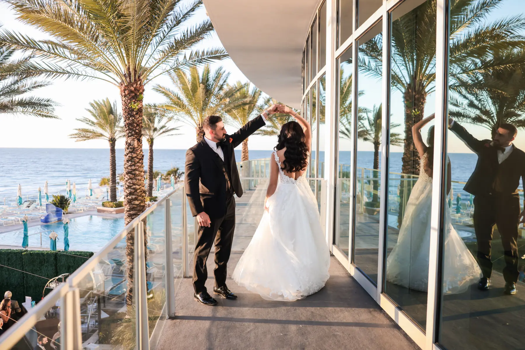 Bride and Groom Private First Dance Wedding Portrait | Clearwater Beach Wedding Inspiration | Clearwater Photographer Lifelong Photography Studio | Venue Opal Sands