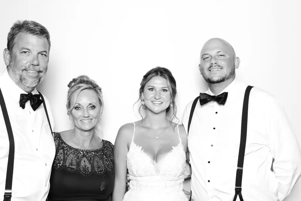 Black and White Wedding Reception Guest Entertainment Inspiration | Tampa Bay Gala Photobooth