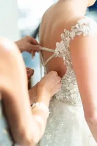 Ivory Floral Lace Applique Bodice A-Line Isabella Tayla Wedding Dress Inspiration