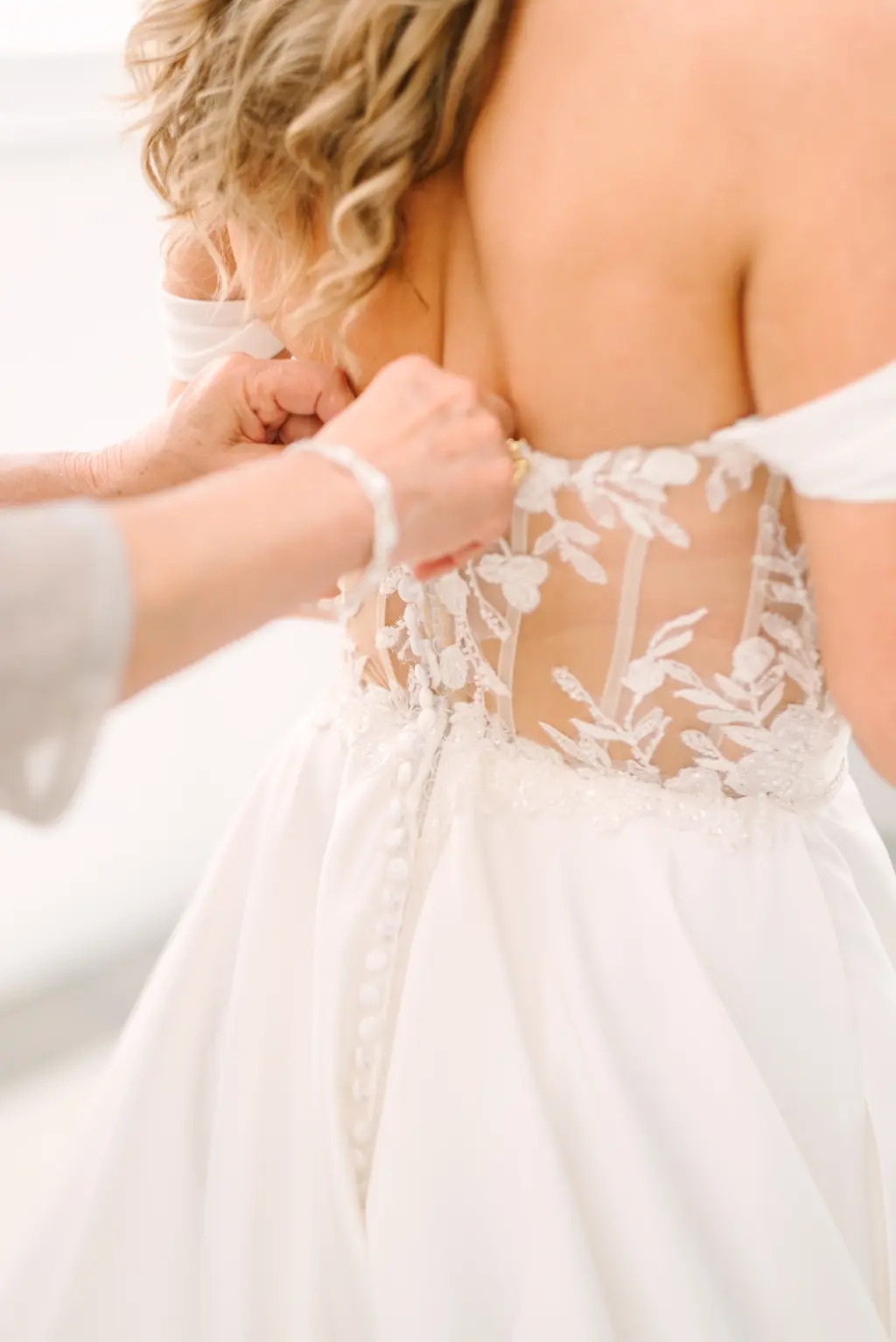 Sheer Bodice with Floral Applique Ivory A-Line Eddy K Bridal Wedding Dress Ideas