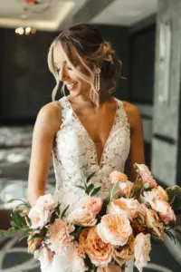 Bride Getting Ready Wedding Portrait | Tampa Bay Hair and Makeup Artist Femme Akoi Beauty Studio | Photographer J&S Media