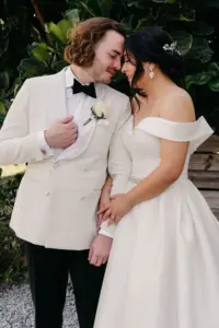 Bride and Groom First Look Wedding Portrait | Tampa Wedding Planner UNIQUE Weddings + Events