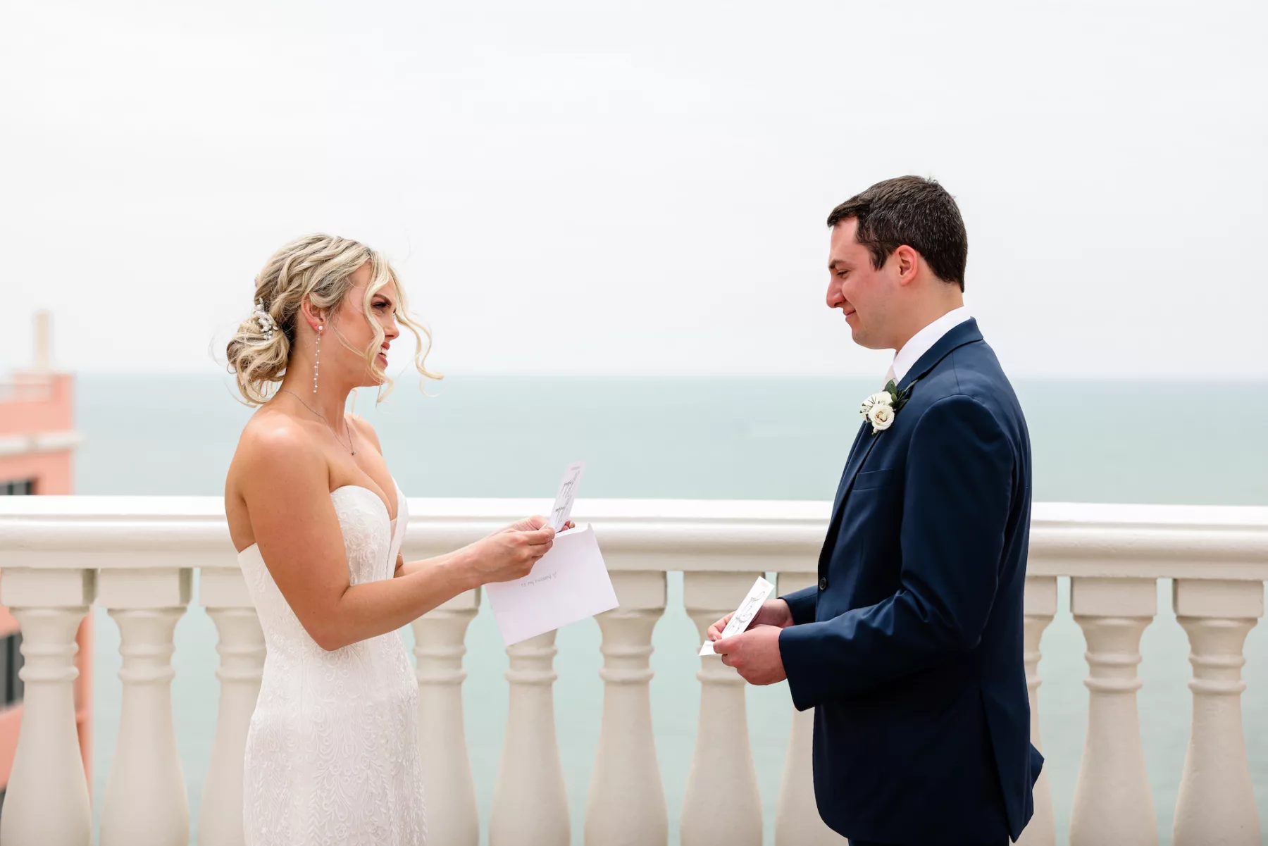 Bride and Groom Private Vow Reading Wedding Portrait | Clearwater Beach Photographer Lifelong Photography Studio