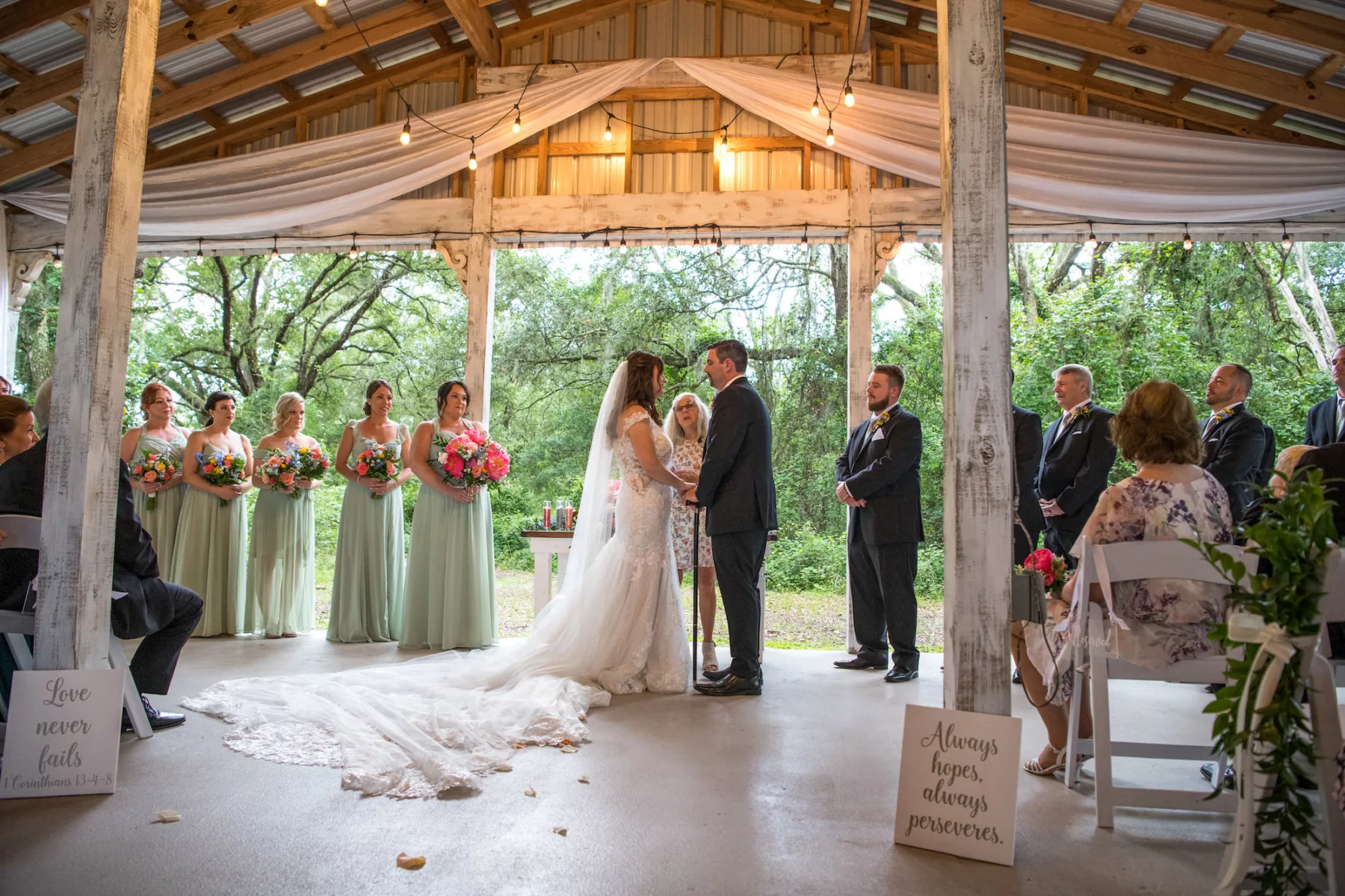 Rustic Legacy Pavillion Wedding Ceremony Inspiration | Outdoor Brooksville Venue Legacy Lane Weddings