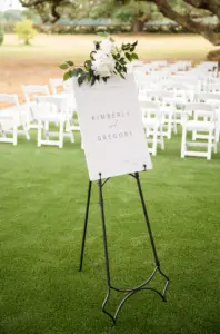 Classic Black and White Welcome Wedding Ceremony Decor Sign Ideas