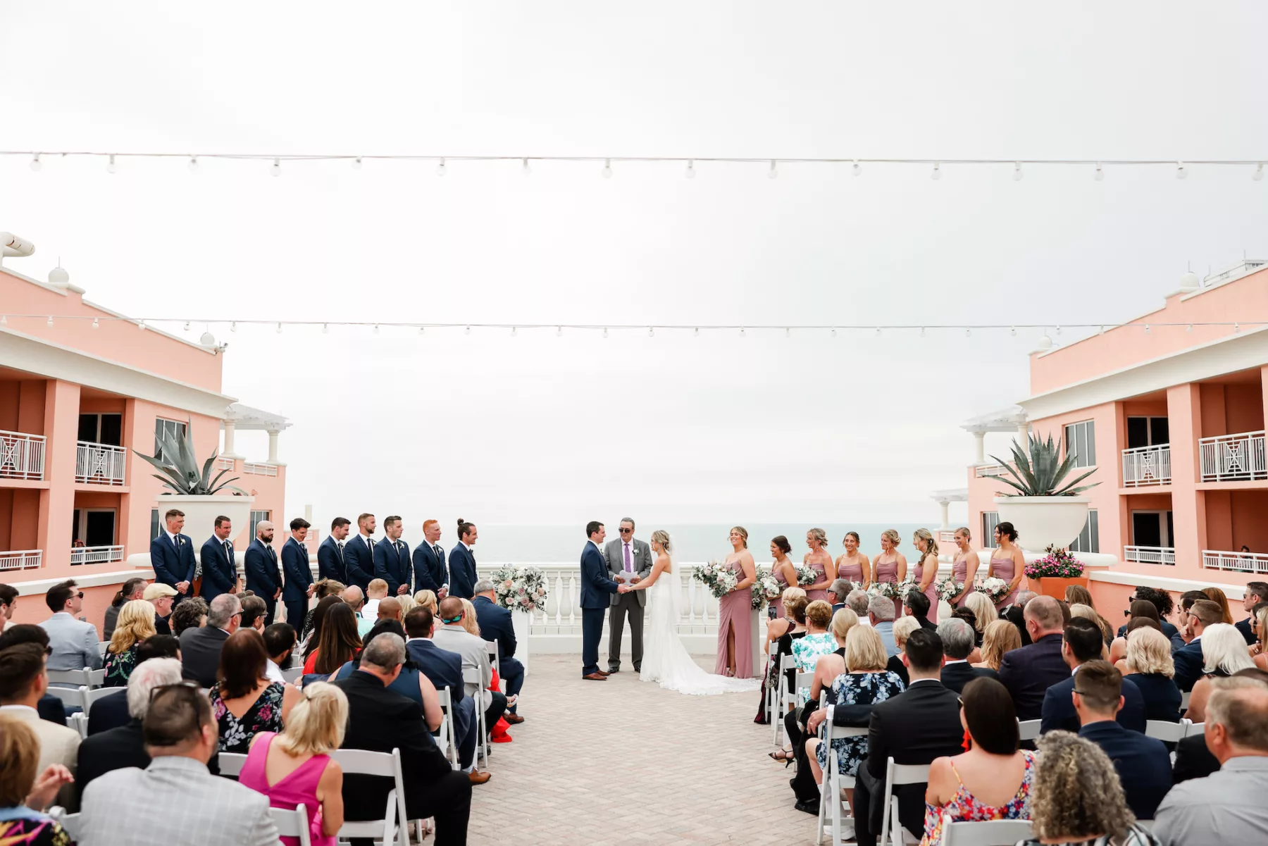Sky Terrance Wedding Ceremony Inspiration | Tampa Bay Event Venue Hyatt Regency Clearwater Beach | Photographer Lifelong Photography Studio