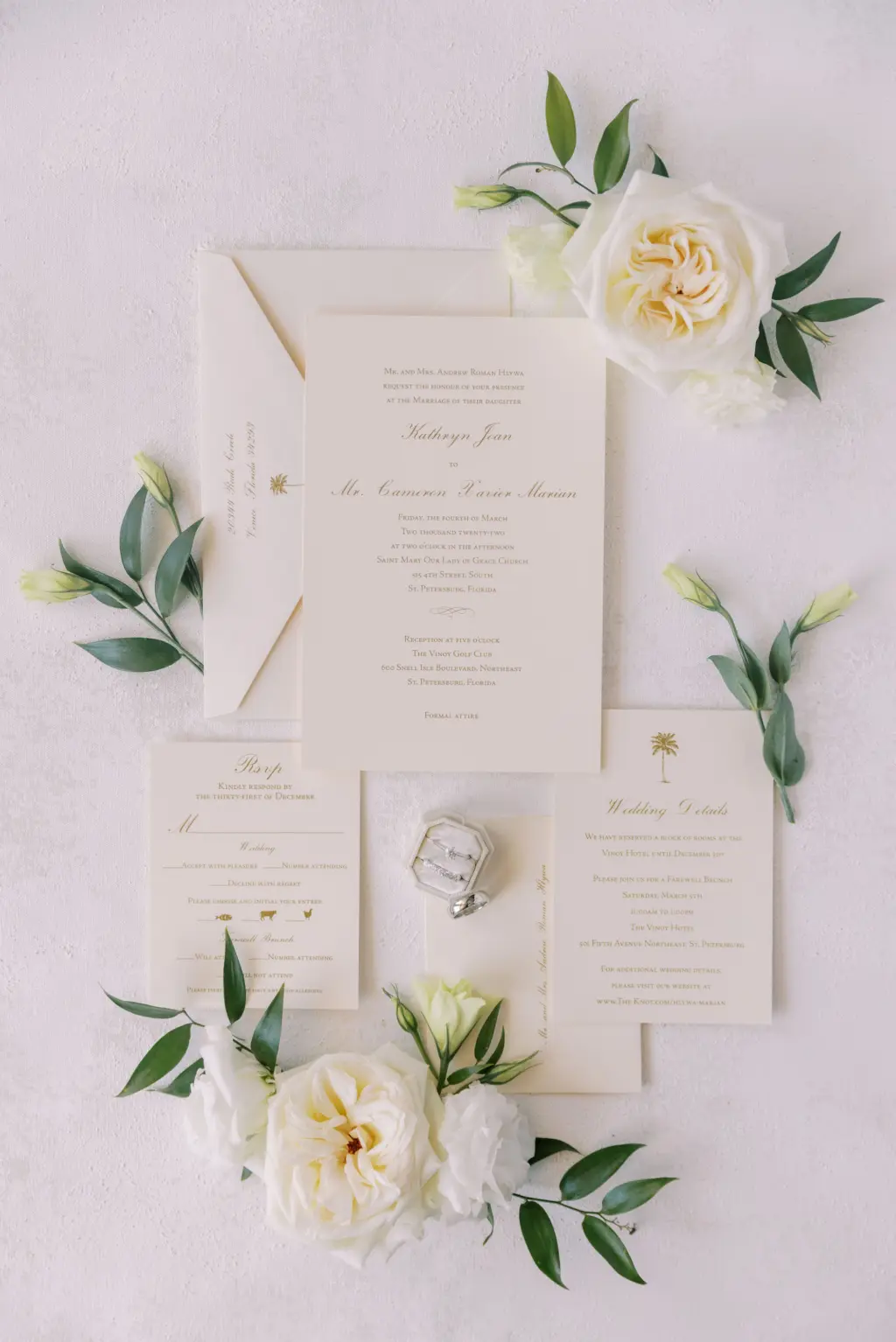 Classic Elegant Wedding Invitation Suite Inspiration