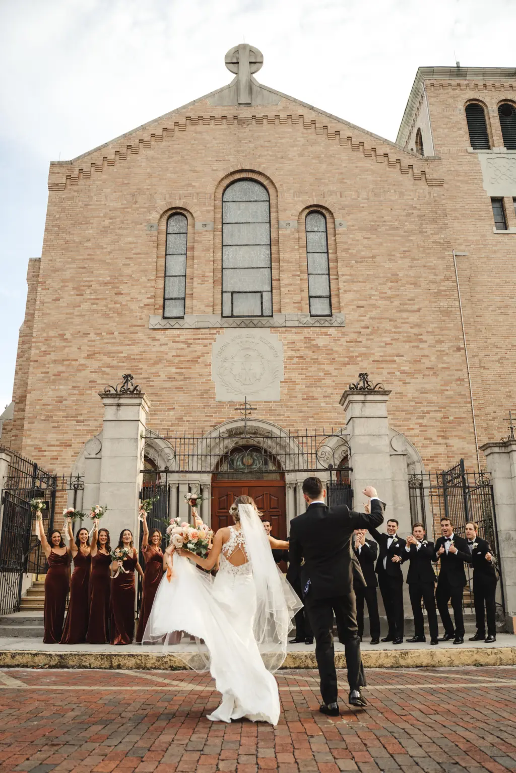 Bride and Groom Catholic Wedding | Tampa Church Our Lady of Perpetual Help