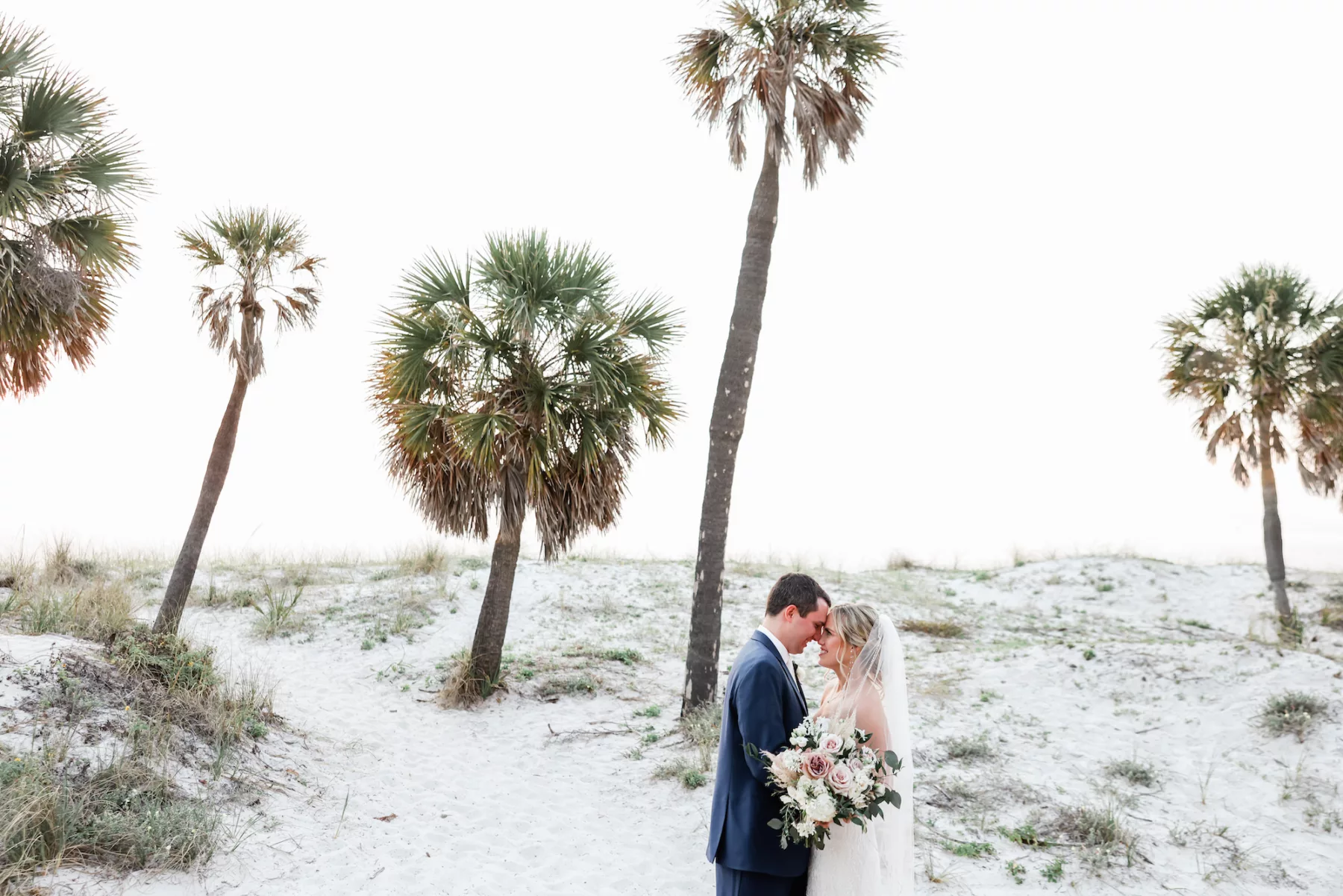 Bride and Groom Beach Wedding Portrait | Tampa Bay Photographer Lifelong Photography Studio | Venue Hyatt Regency Clearwater Beach