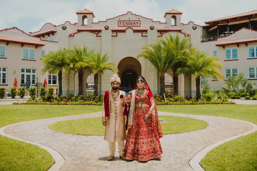Indian Bride and Groom | Dunedin Wedding Venue The Fenway Hotel | Photographer Videographer Mars and the Moon
