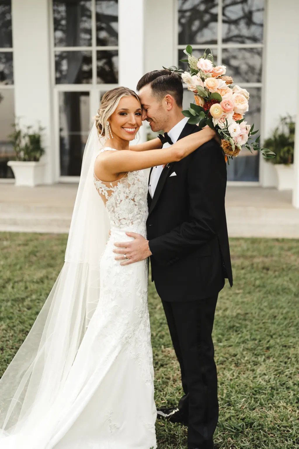 Bride and Groom Just Married Wedding Portrait | Tampa Bay Photographer Videographer J&S Media | Hair and Makeup Artist Femme Akoi Beauty Studio