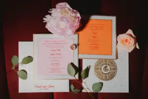 Red and Gold Indian Wedding Invitation Suite Inspiration
