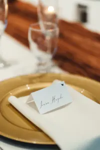 Wedding Reception Place Card with Meal Selection Icon Ideas
