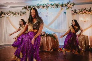 Indian Wedding Reception with Professional Dancers | Guest Entertainment Inspiration