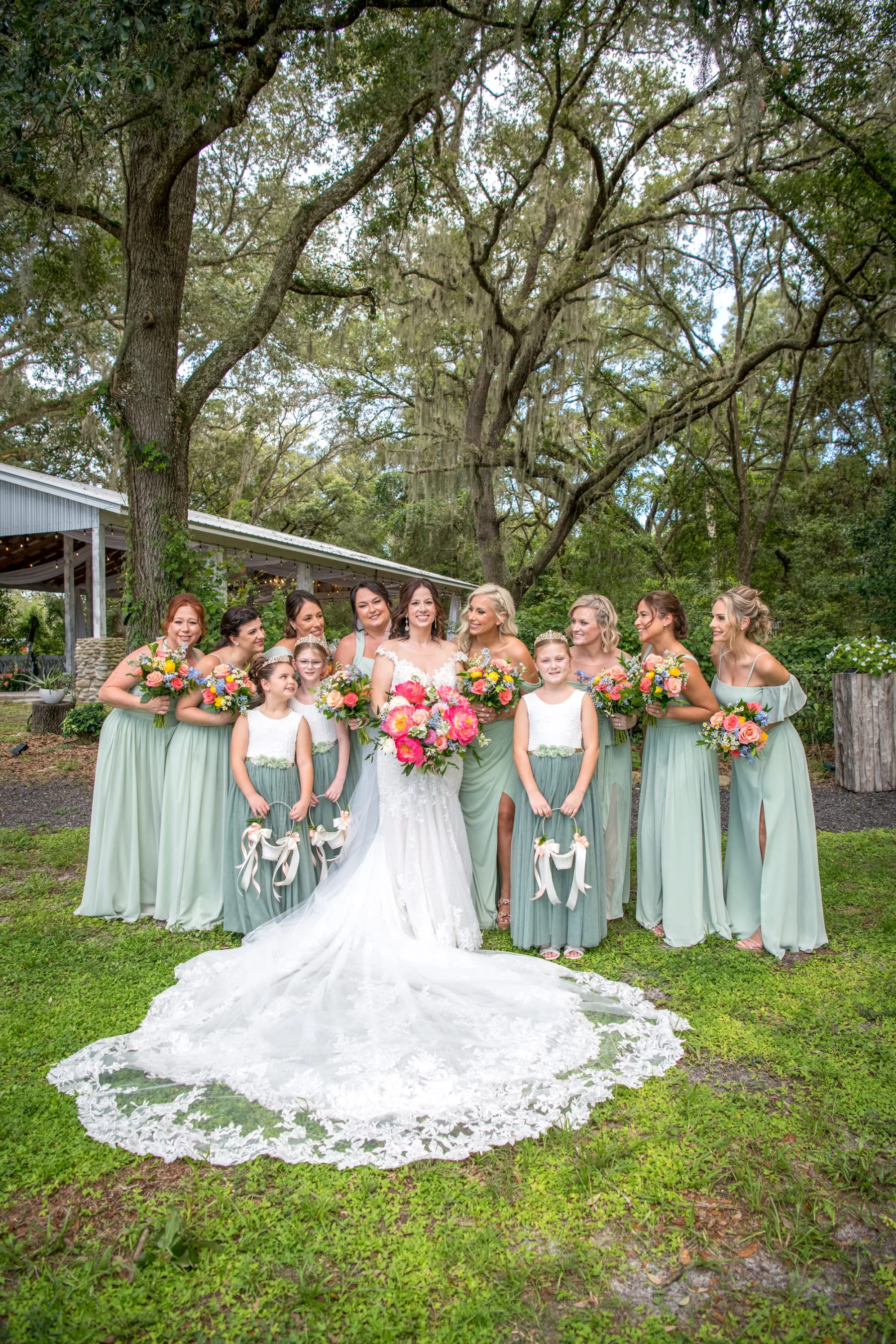 Mismatched Sage Green Bridesmaid Wedding Dress Attire Inspiration