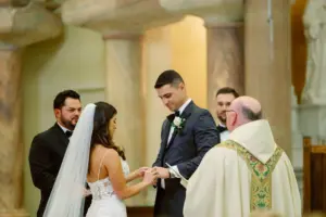 Bride and Groom Classic Catholic Wedding Ceremony Ideas