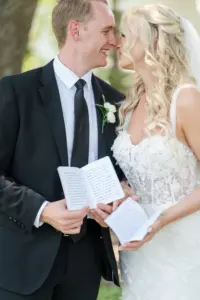 Bride and Groom Private Wedding Vow Reading Ideas | Tampa Planner EventFull Weddings | Photographer Amanda Zabrocki Photography