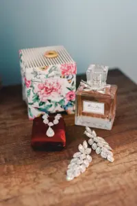 Wedding Day Crystal Rhinestone Bridal Jewelry Ideas ad Miss Dior Perfume