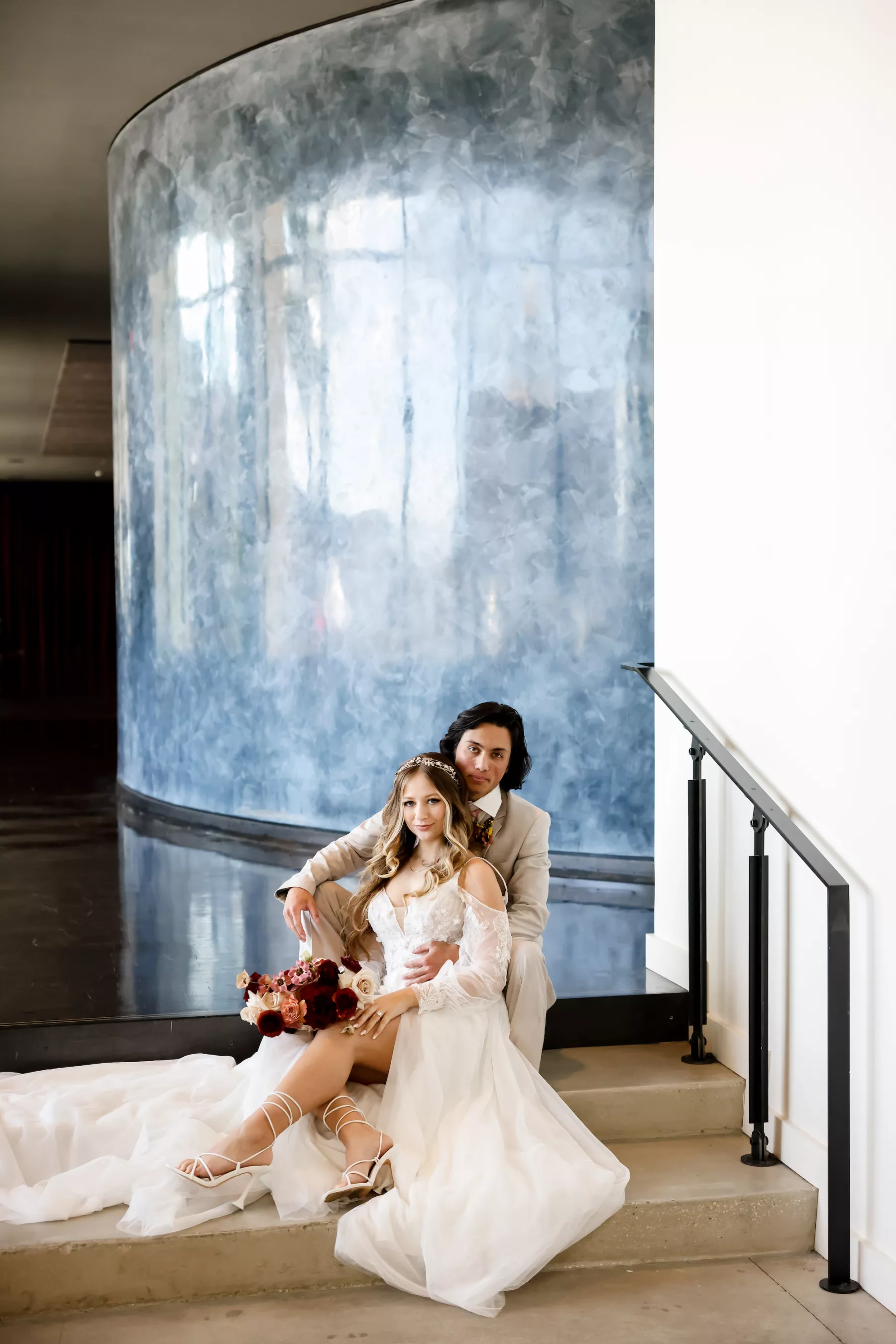 Bride and Groom Wedding Day Portrait | Tampa Bay Event Venue Hotel Haya | Photographer Lifelong Photography Studio | Hair and Makeup Artist Adore Bridal Services