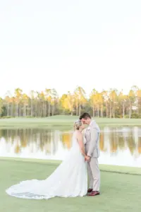 Intimate Bride and Groom Wedding Portrait | Tampa Bay Event Venue The Concession Golf Club