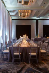Long Feasting Table For Classic Ballroom Wedding Reception Inspiration | Event Venue & Caterer: Hilton Tampa Downtown