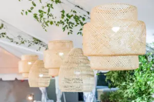 Boho Chandeliers Ideas for Boho Garden Tented Wedding Reception
