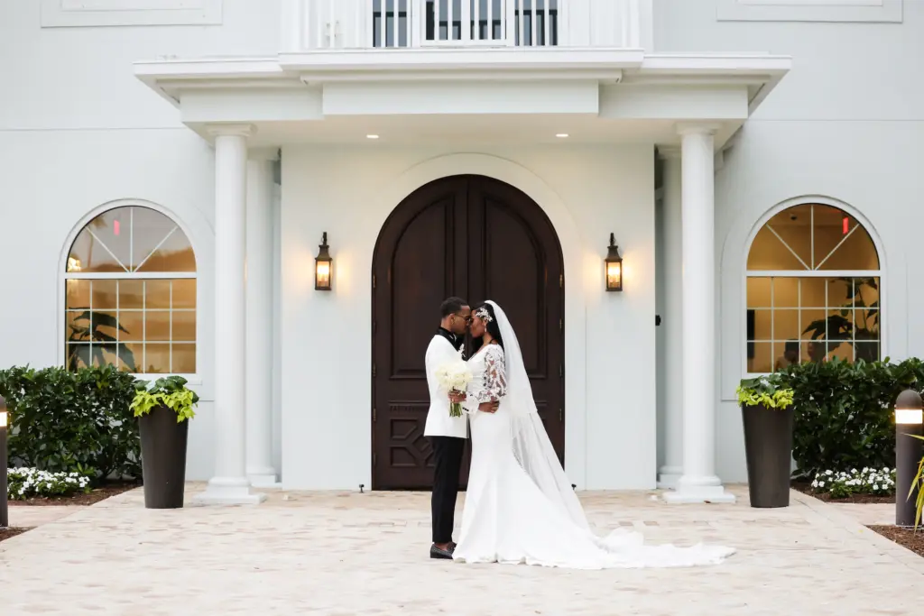 Intimate Bride and Groom Wedding Portrait | Tampa Bay Photographer Lifelong Photography Studio | Safety Harbor Event Venue Harborside Chapel