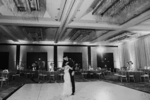 Bride and Groom Private Last Dance Wedding Portrait | Tampa Bay Venue Hilton Tampa Downtown
