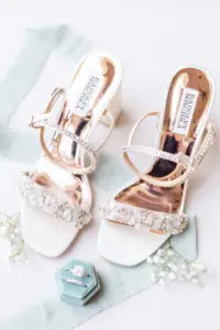 Champagne and Crystal Badgley Mischka Wedding Shoe Ideas