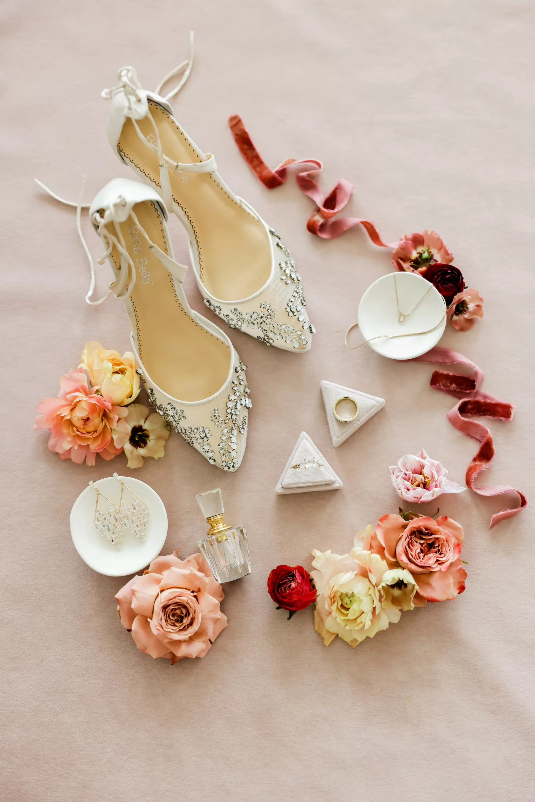 White Crystal Bella Belle Bridal Wedding Shoe Inspiration